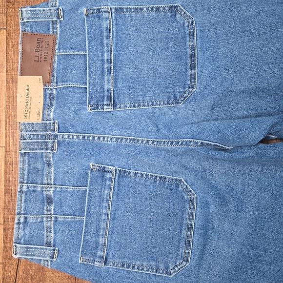 L.L. Bean 1912 Field Denim Pants Womens 8P Utility Ankle Mid Rise NWT Heritage - Picture 7 of 8